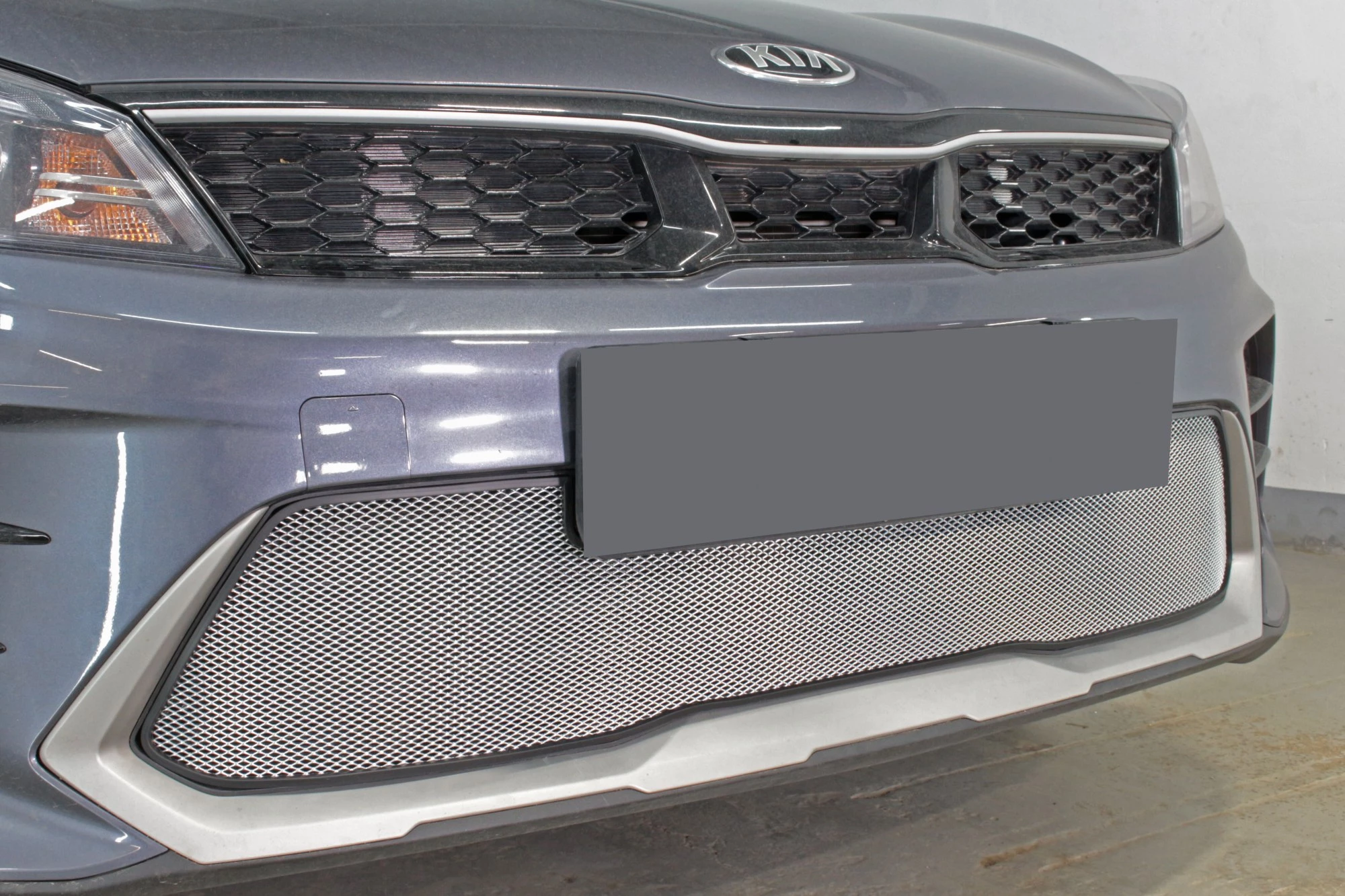 Защитная сетка радиатора низ для Kia Rio X (X-Line) I Рестайлинг