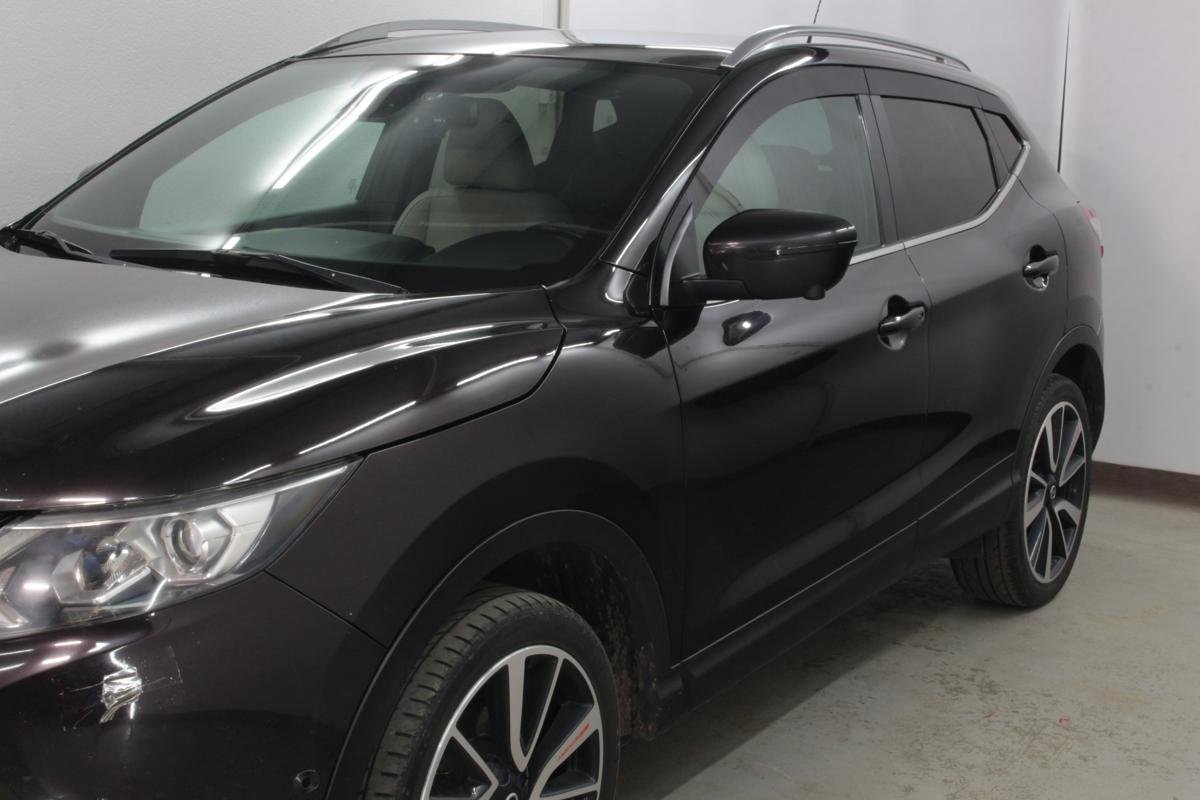 Дефлекторы окон 2D 8 шт. изогнутый для Nissan Qashqai II Рестайлинг