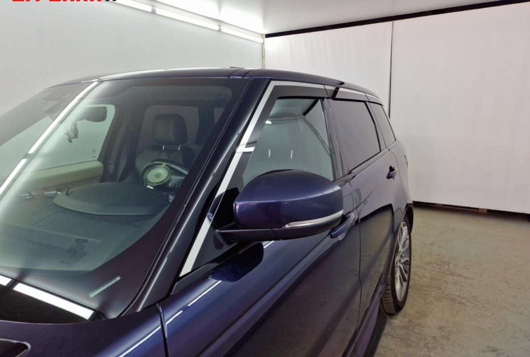 Дефлекторы окон с хром накладками 2D 6 шт для Land Rover Range Rover Sport II Рестайлинг