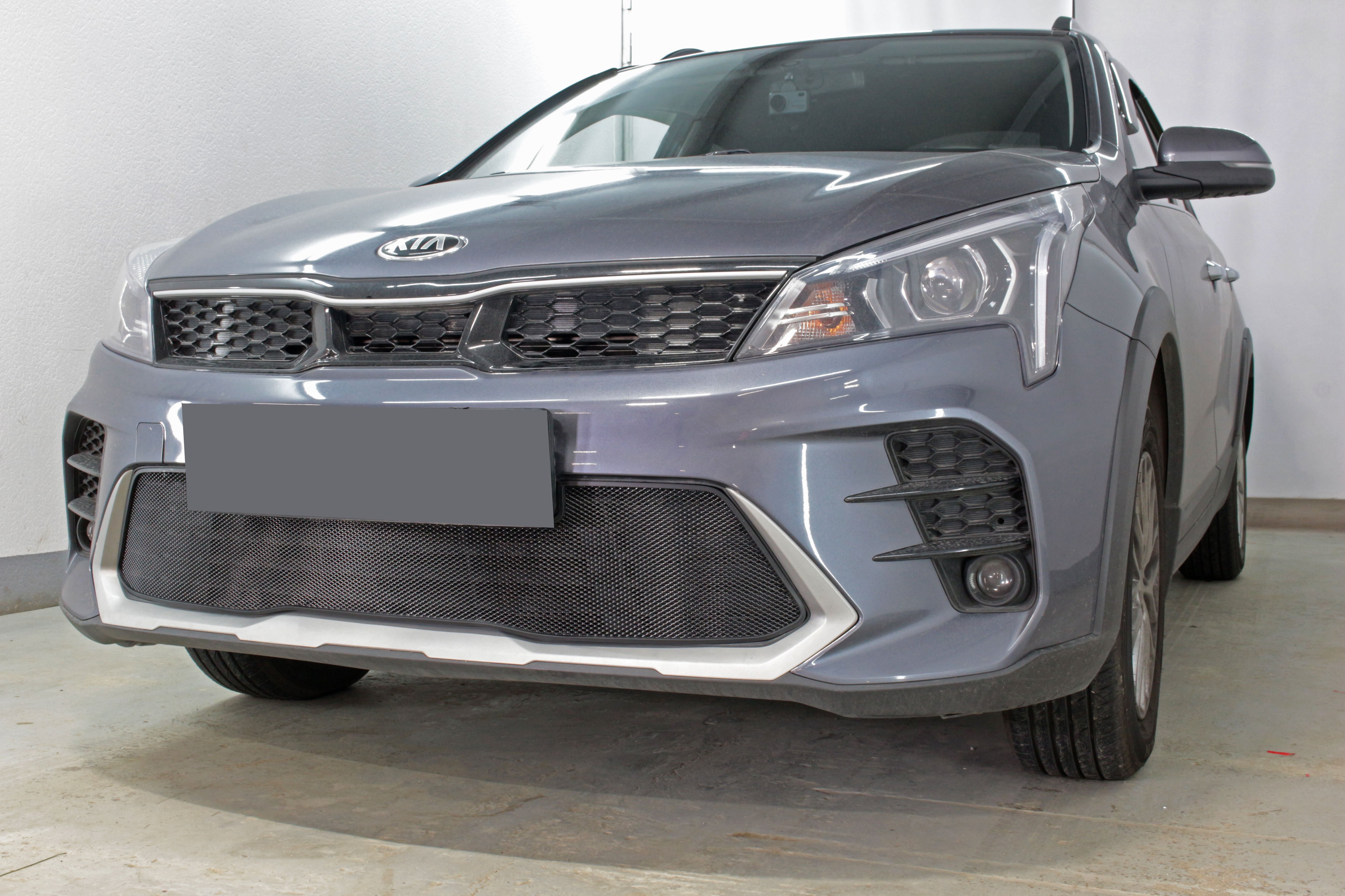 Защитная сетка радиатора низ для Kia Rio X (X-Line) I Рестайлинг