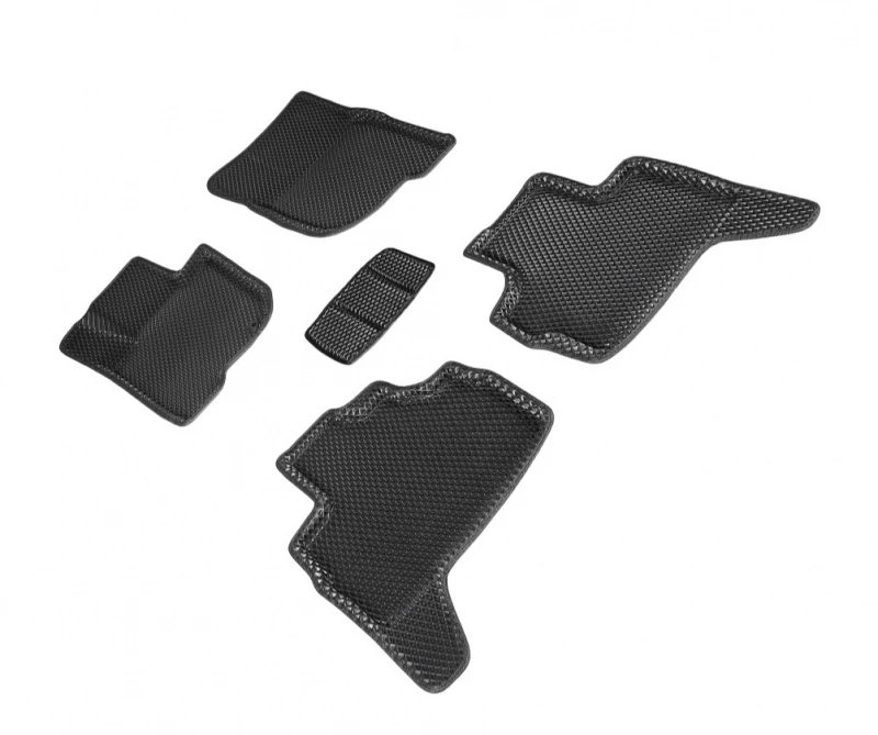 Коврики 3D EVA "РОМБ" для салона для Mitsubishi Pajero Sport III Черный Seintex 95321
