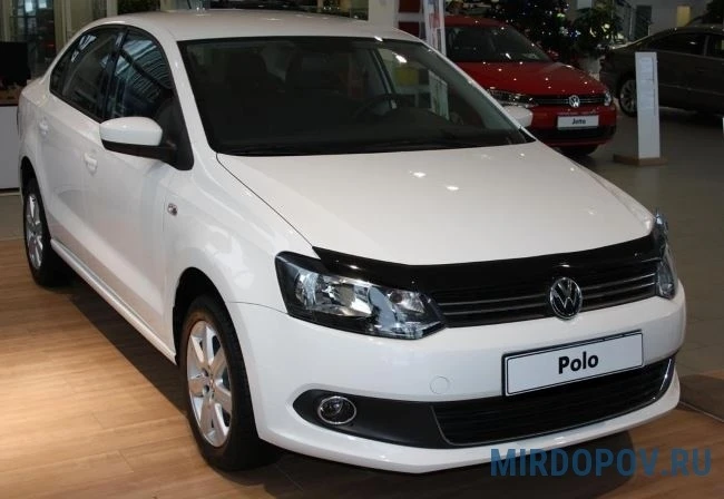 Дефлектор капота темный для Volkswagen Polo V Рестайлинг  SIM NLD.SVOPOL1512