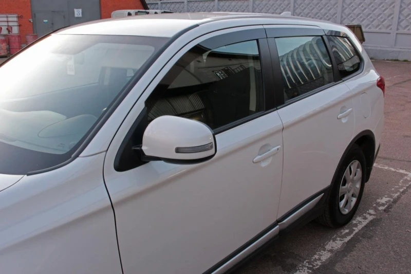 Дефлекторы окон 2D 6 шт. для Mitsubishi Outlander III Черный Стрелка 11 2D053-6.S11
