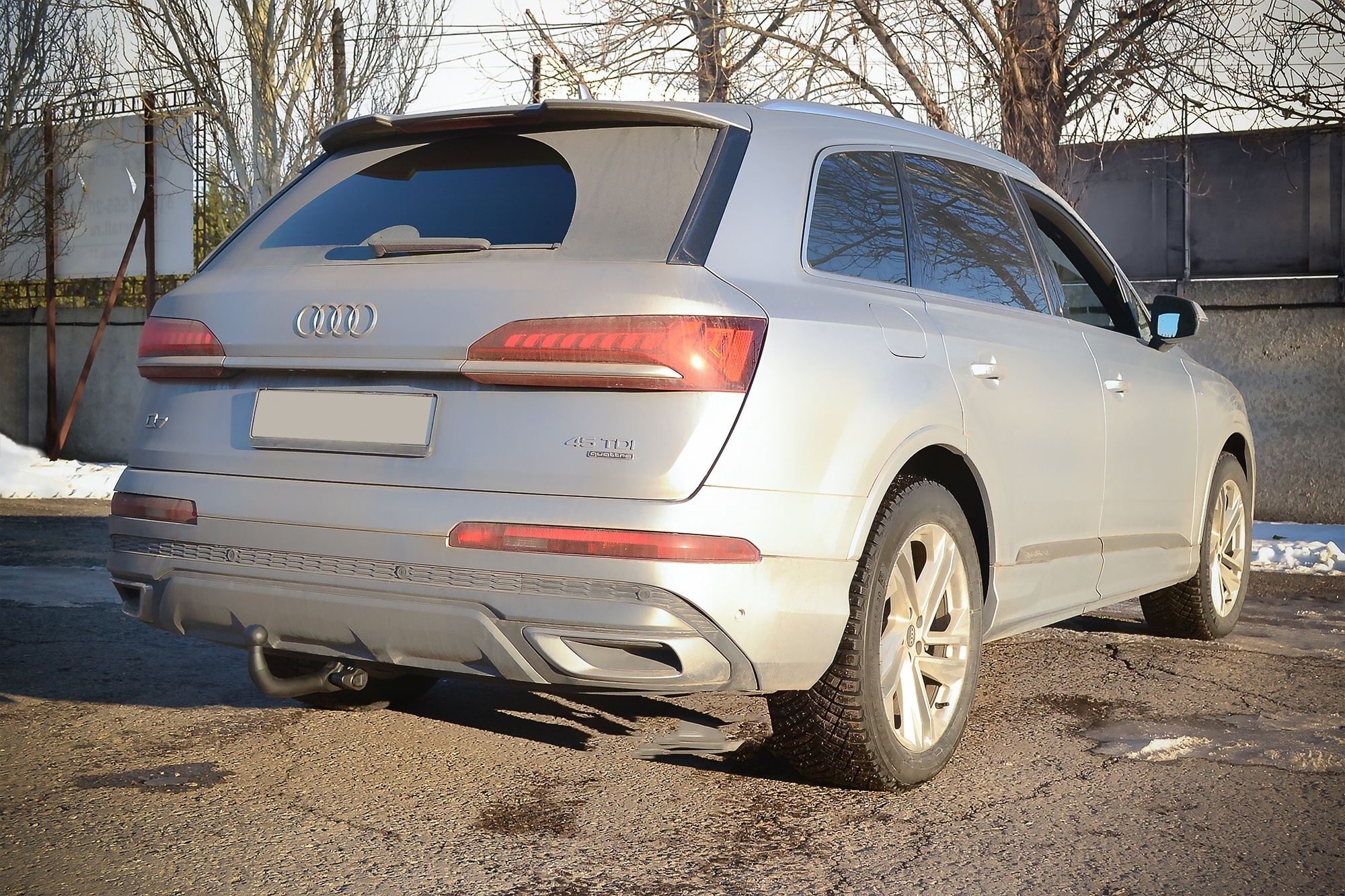 Фаркоп Pt group с типом шара вертикальный быстросъем для Audi Q7 II (4M) Рестайлинг