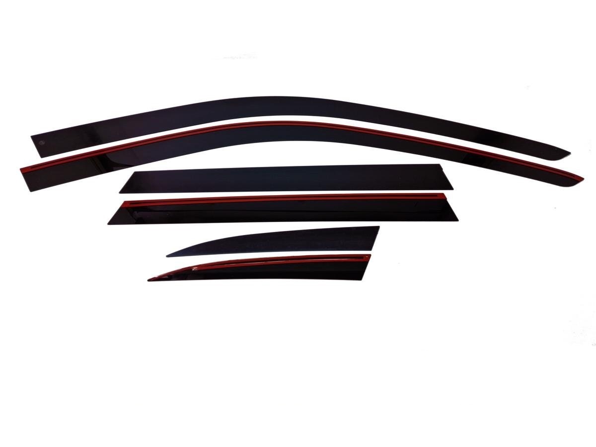 Дефлекторы окон 2D 6 шт. для BMW X5 I (E53) Рестайлинг