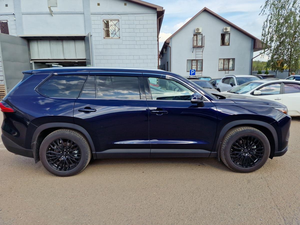 Дефлекторы окон 2D с хром накладками 6 шт. для Toyota Grand Highlander I