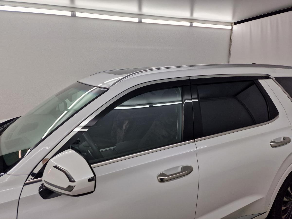 Дефлекторы окон с хром накладками 2D 6 шт для Hyundai Palisade I