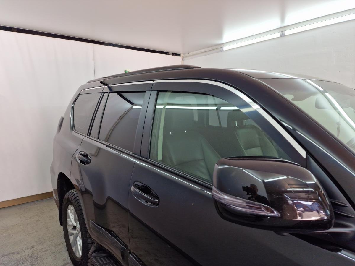 Дефлекторы окон 2D с хром накладками 6 шт. для Lexus GX II Рестайлинг 2