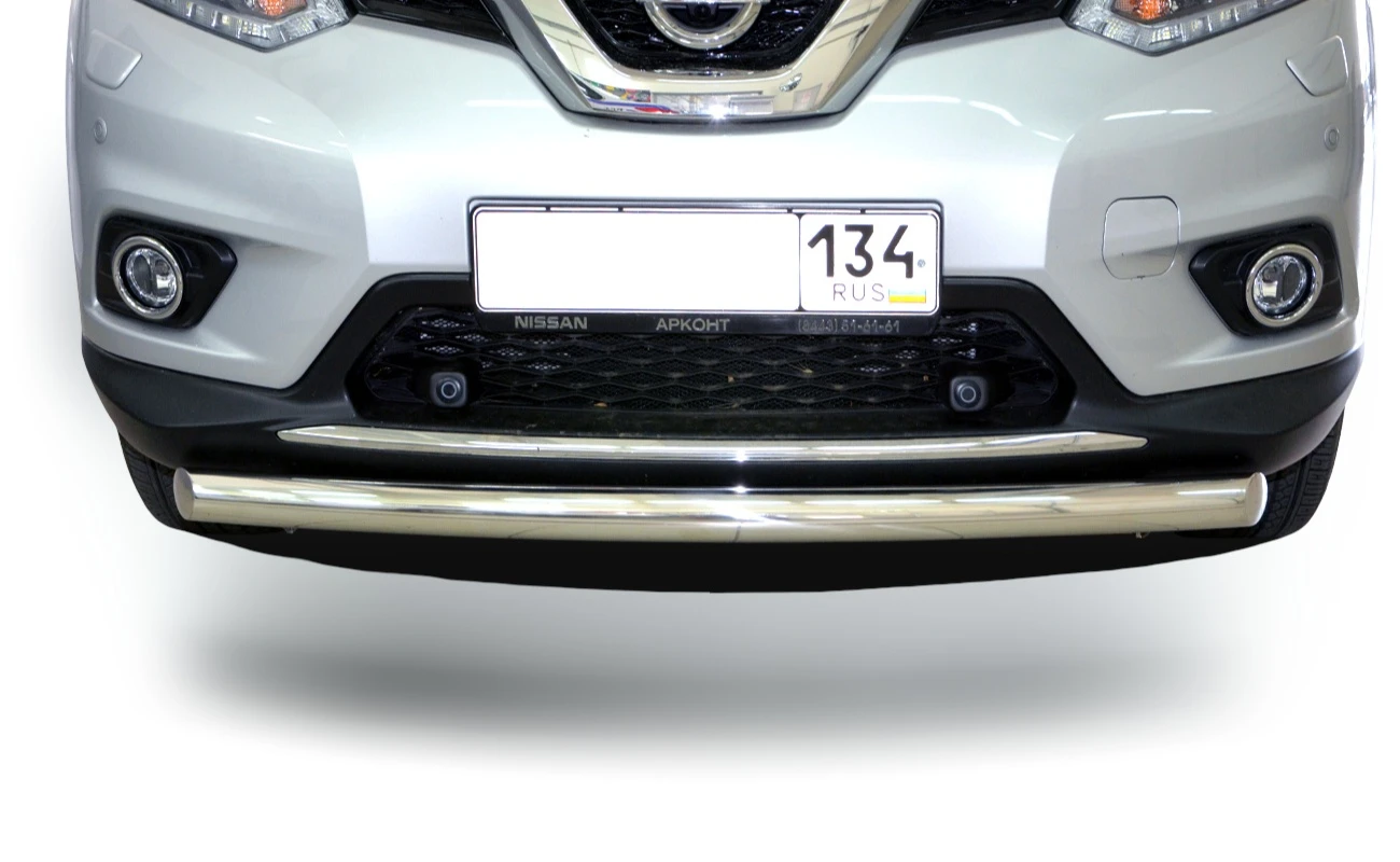 Защита переднего бампера d60 мм для Nissan X-Trail III  Юко NXT.15.02
