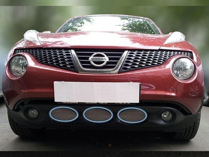 Защитная сетка радиатора для Nissan Juke I Хром Стрелка 11 NJUK.chrome