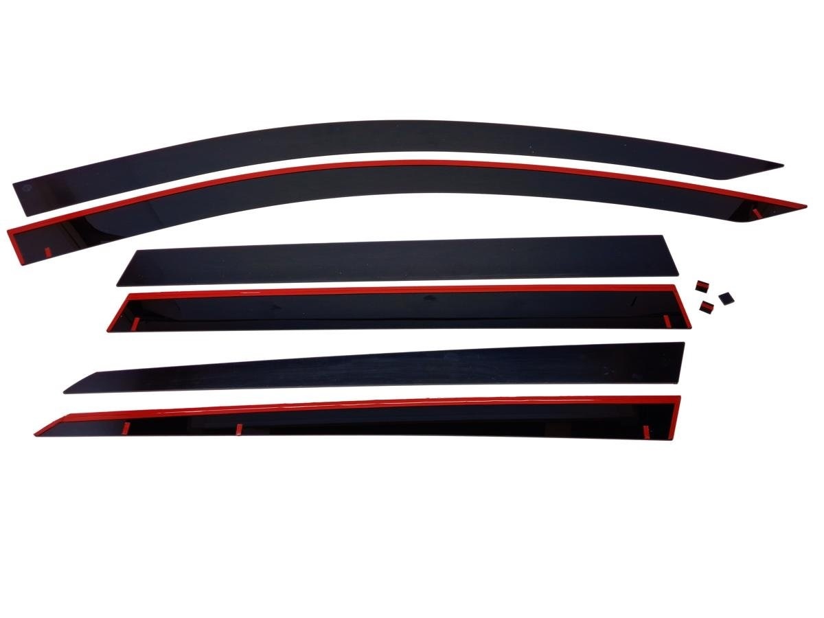 Дефлекторы окон 2D 6 шт для Renault Duster I Рестайлинг