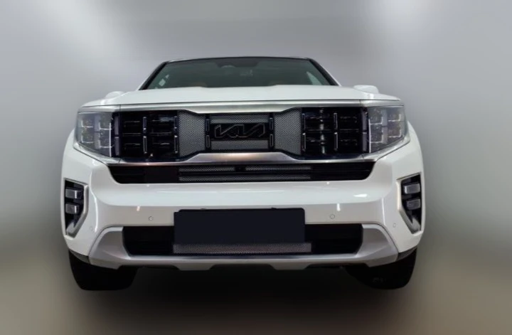 Комлпект защитных сеток радиатора верх 4 части,центр 3 части и низ для Kia Mohave I Рестайлинг 2