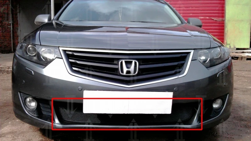 Защитная сетка радиатора для Honda Accord VIII Черный Стрелка 11 HONAC.black