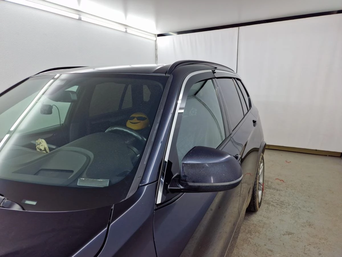 Дефлекторы окон 2D с хром накладками 6 шт. для BMW X5 III (F15)