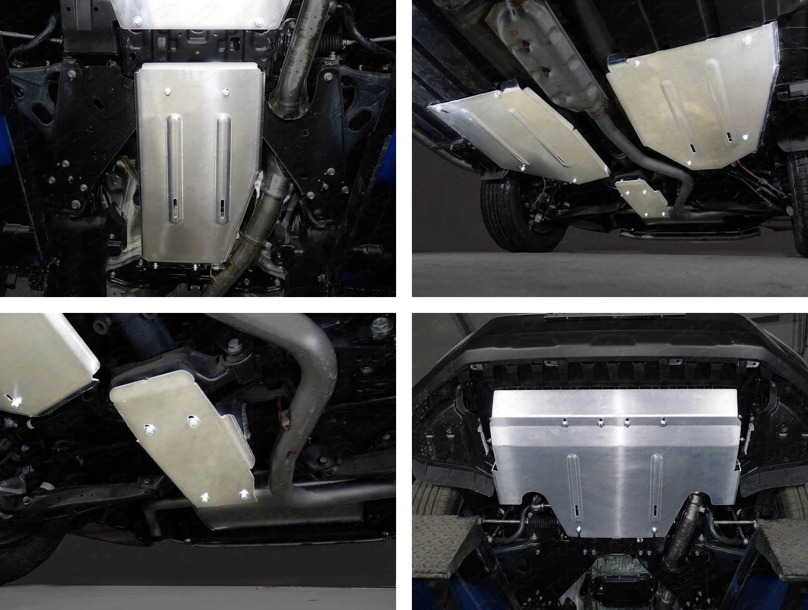 Защиты комплект (картер и КПП, задний дифференциал, бак правая, бак левая) для Subaru Forester V