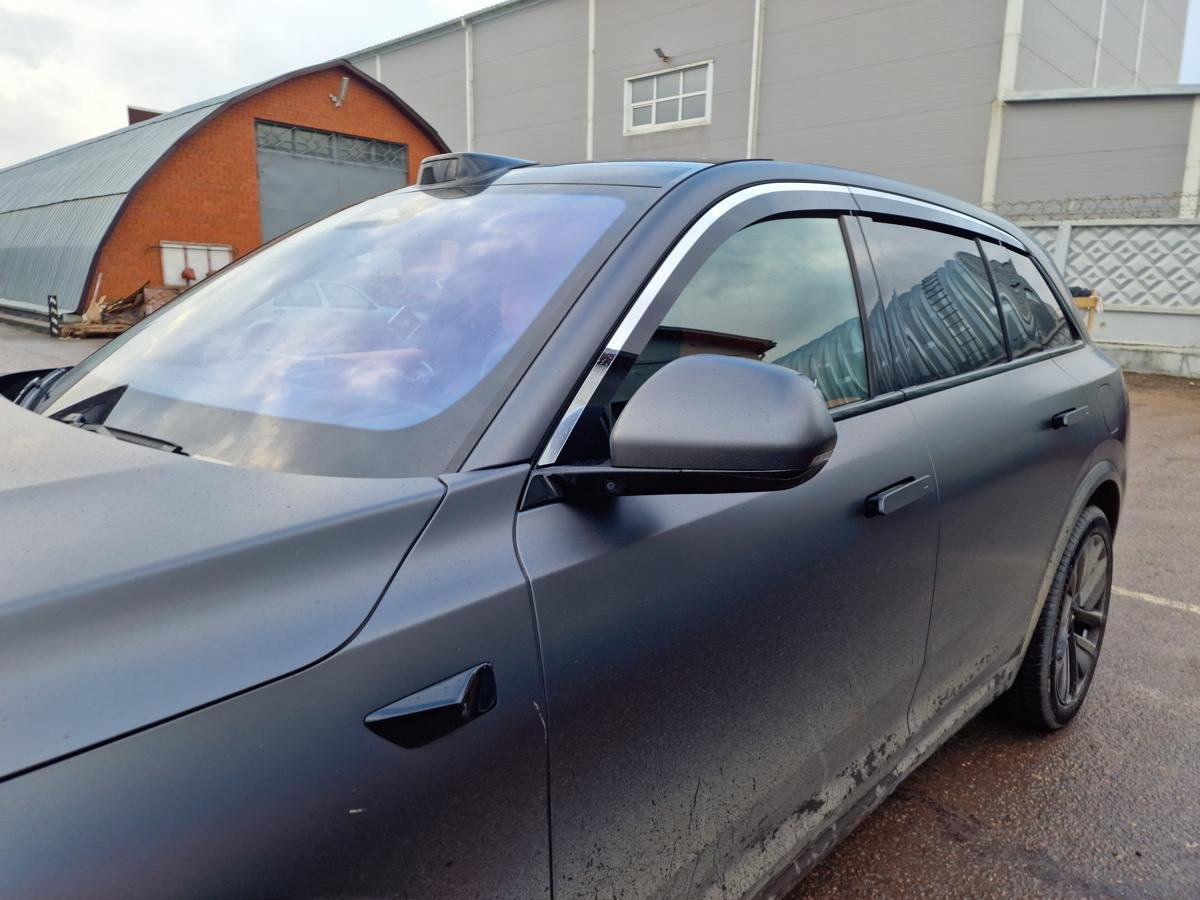 Дефлекторы окон 2D с хром накладками 6 шт. для LiXiang L7