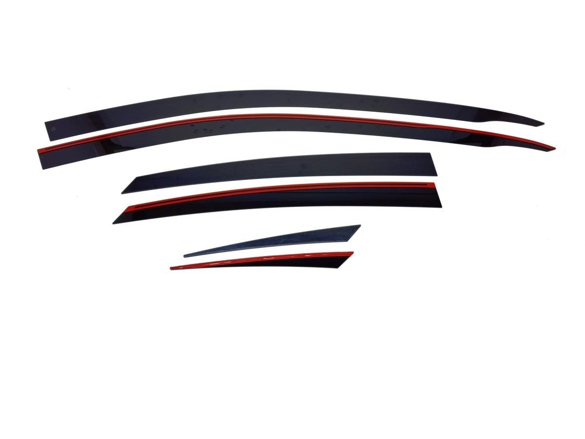 Дефлекторы окон 2D 6 шт. для Kia K3 I Рестайлинг