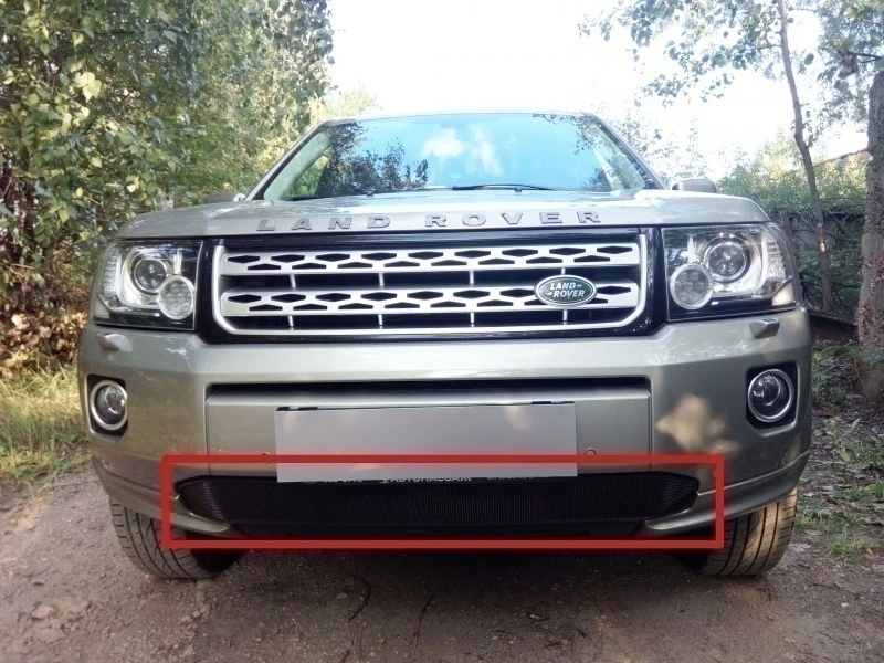 Защитная сетка радиатора для Land Rover Freelander II Рестайлинг 2 Черный Стрелка 11 LRFREE12.black