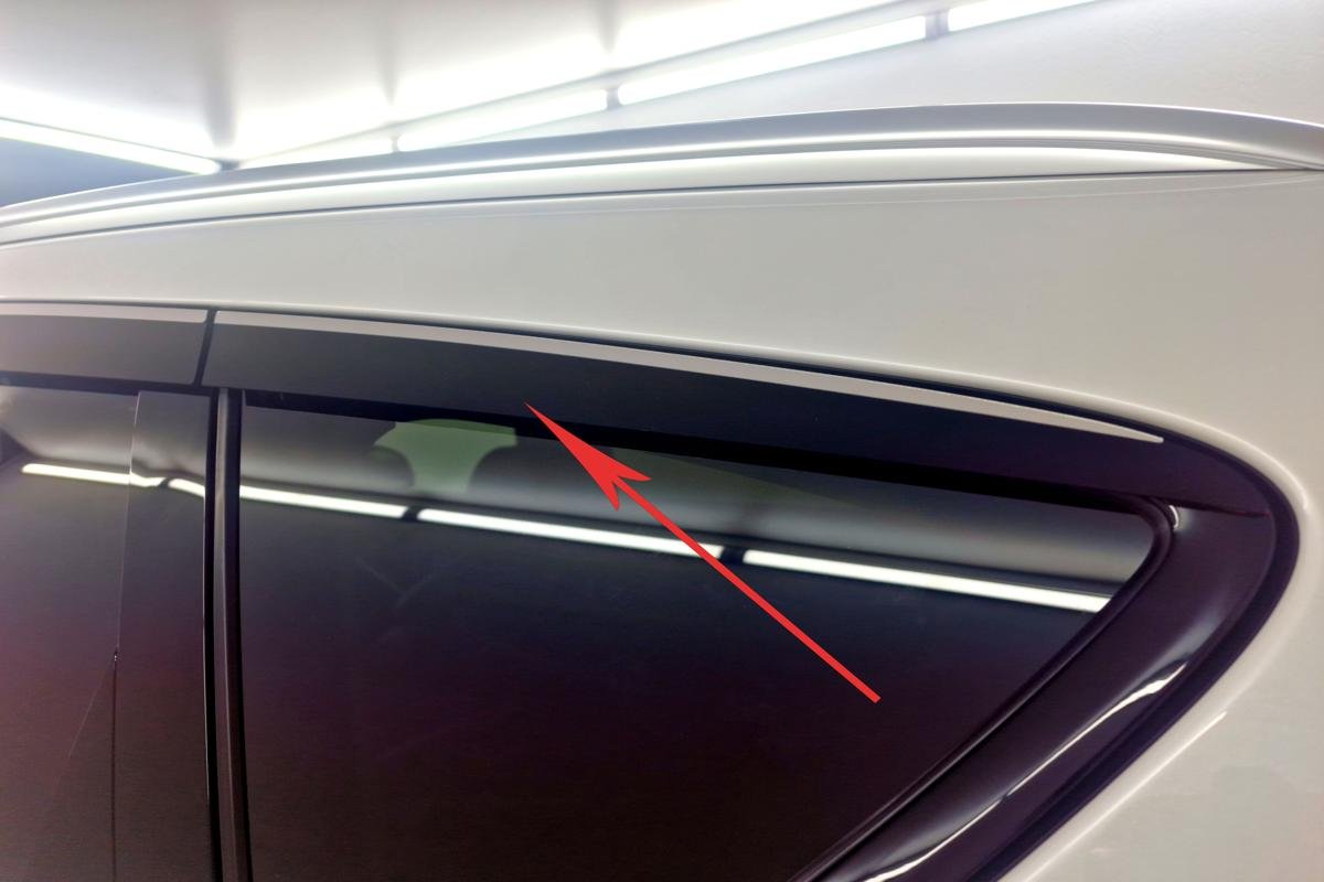 Дефлекторы окон 2D с хром накладками 6 шт. для Voyah Free I Рестайлинг