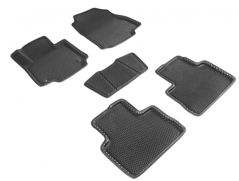 Коврики 3D EVA "РОМБ" для салона для Toyota RAV4 V (XA50) Черный Seintex 95197