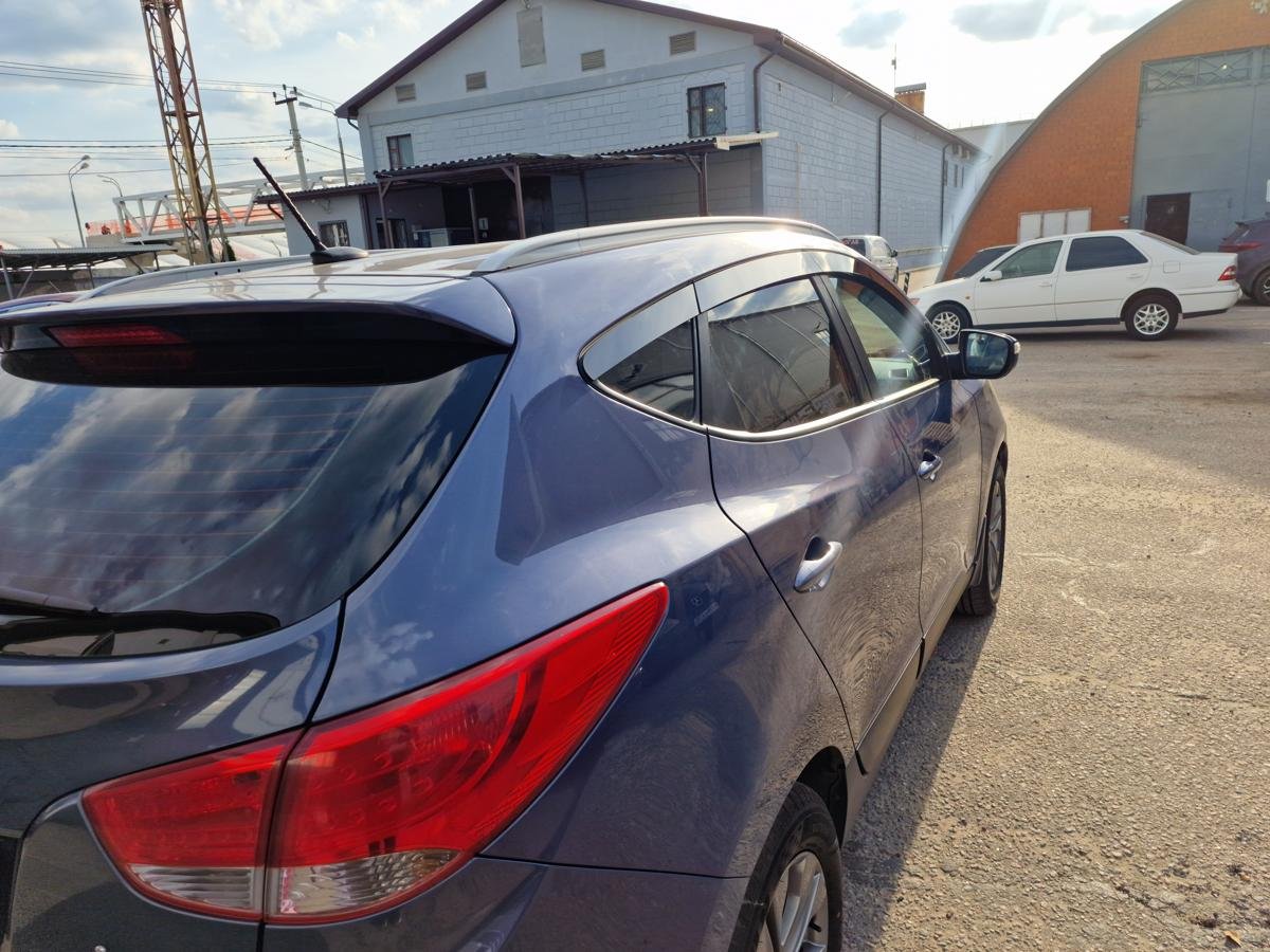 Дефлекторы окон 2D 6 шт. (под наклоном) для Hyundai ix35 I Рестайлинг