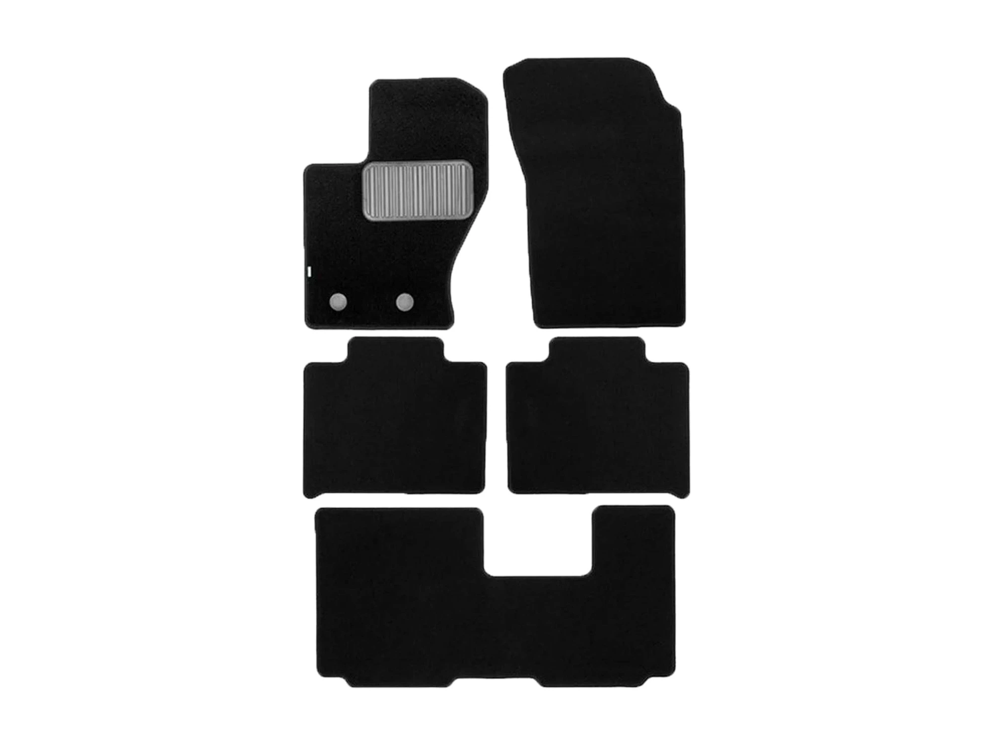 Коврики в салон текстиль Klever Standard 5 шт для Haval H9 II Черный
