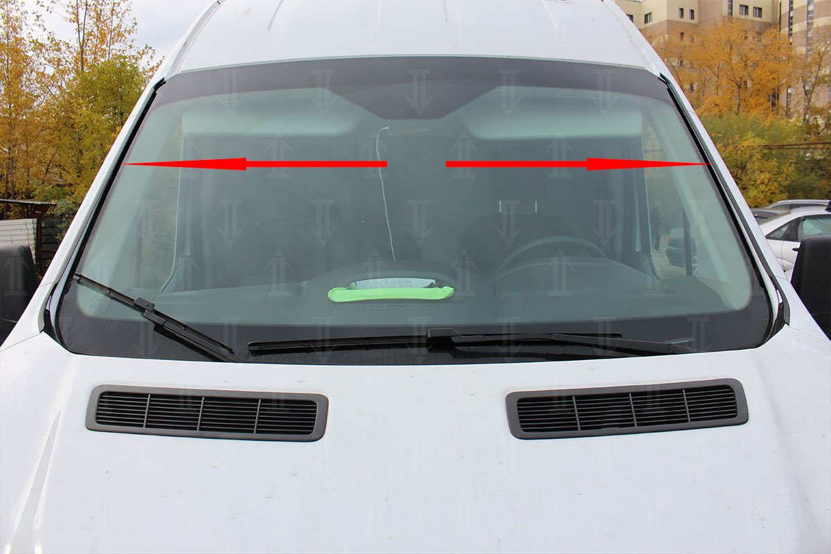 Дефлектор (водосток) лобового стекла для Ford Transit VII