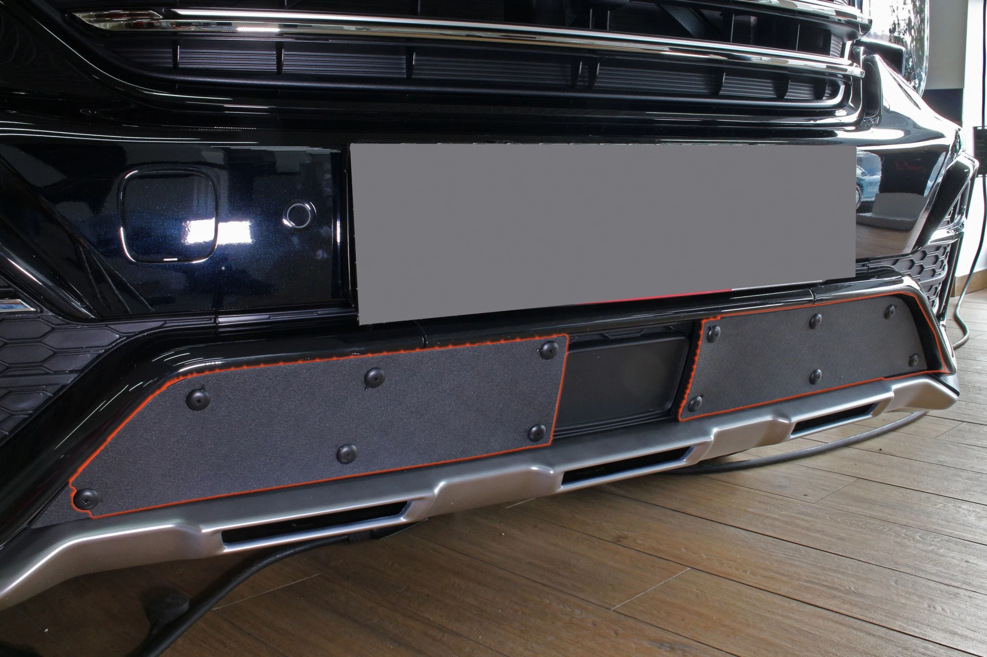 Зимняя заглушка радиатора к съемной сетке низ для GAC GS8 I