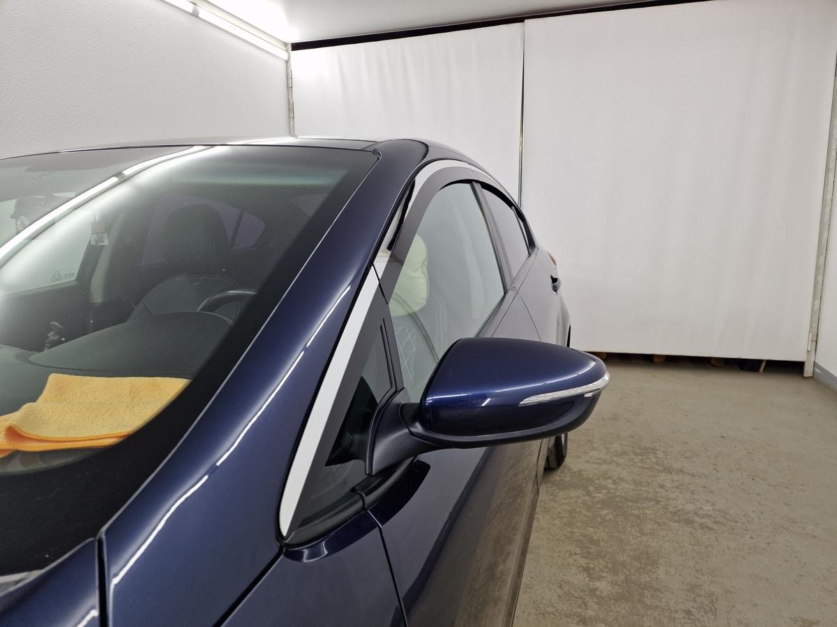 Дефлекторы окон с хром накладками 2D 6 шт для Kia Cerato III