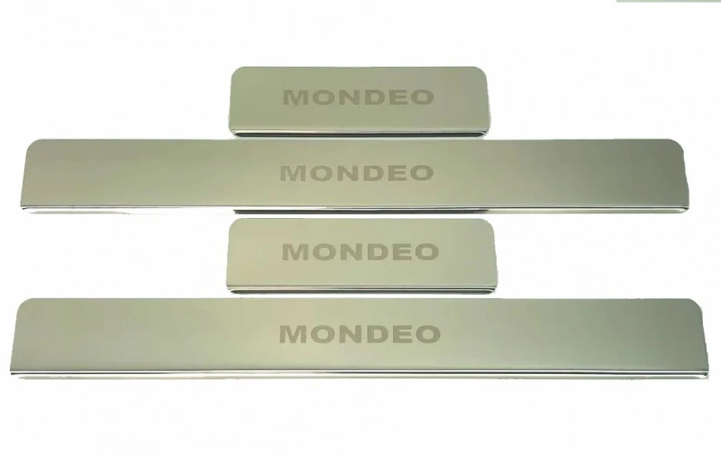 Накладки на пороги из нержавеющей стали 4шт. для Ford Mondeo V Рестайлинг  INOX INOX.FORD.MON5.2015.ST
