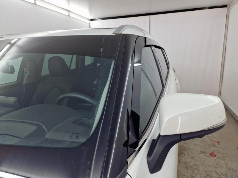 Дефлекторы окон 2D 6 шт. для Toyota Highlander IV (U70) Черный Стрелка 11 2D345-6.S11