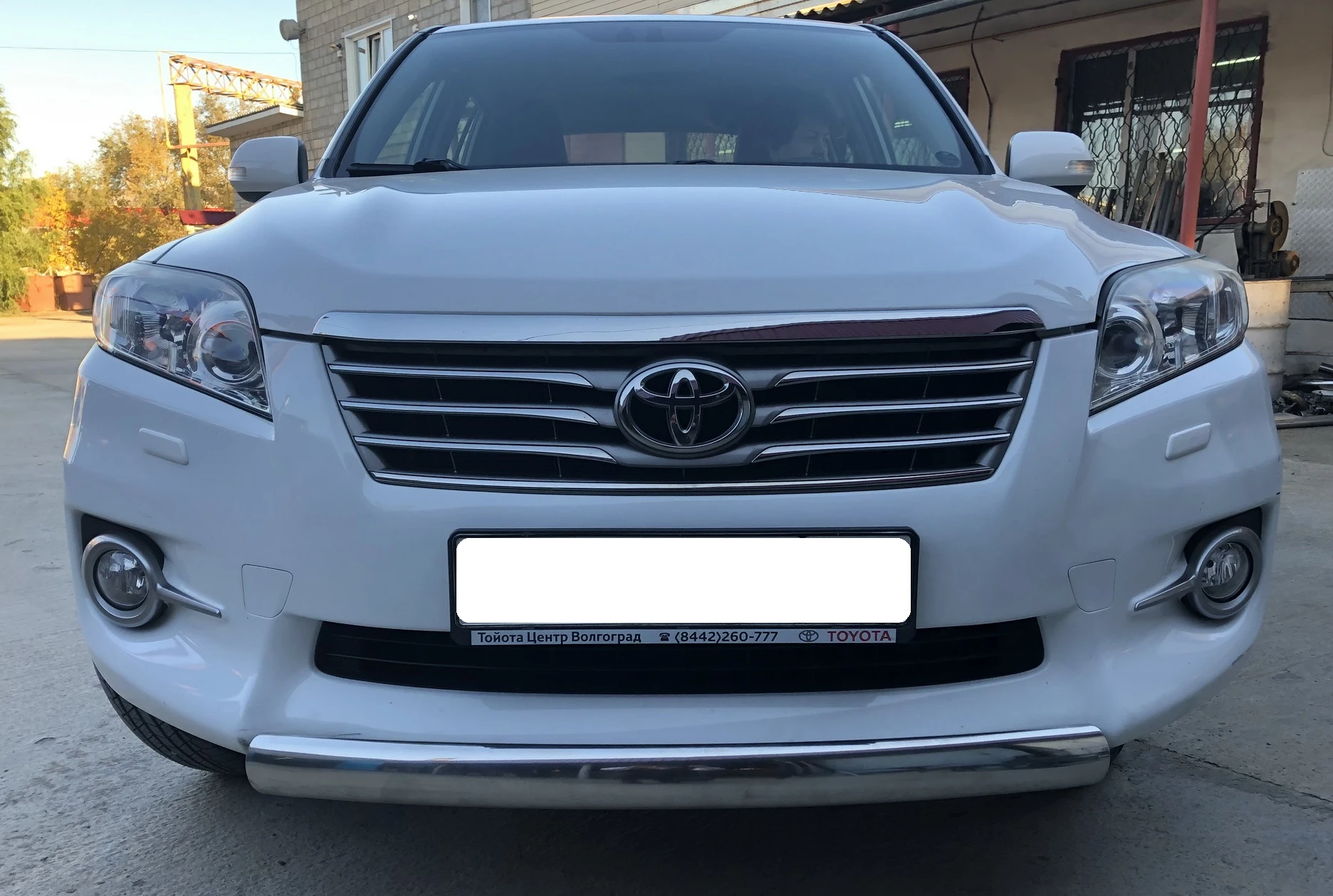 Защита переднего бампера овал d75х42 мм для Toyota RAV4 III (XA30) Рестайлинг  Юко TRAV.10.02