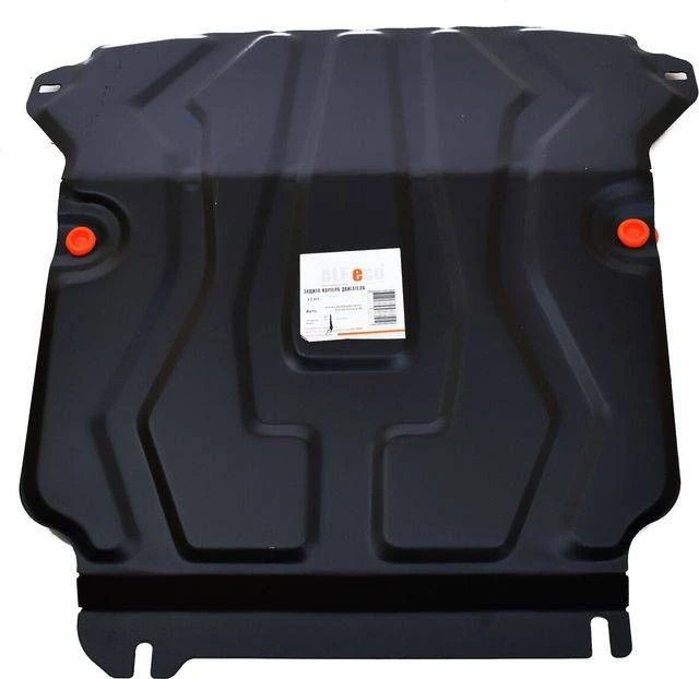 Защита радиатора и картера для Nissan Navara (Frontier) III (D40) Рестайлинг  Alfeco ALF1505AL4