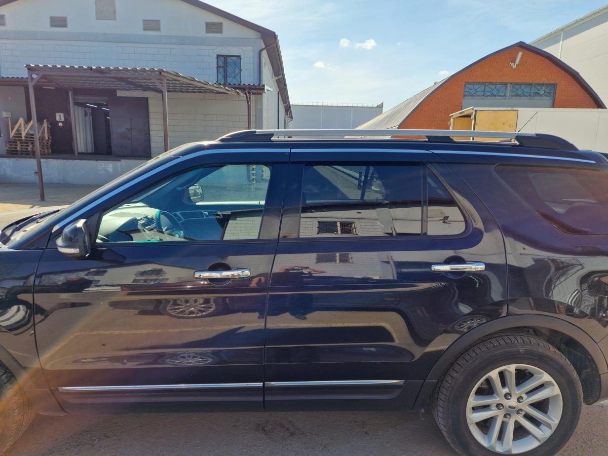 Дефлекторы окон 2D с хром накладками 6 шт. для Ford Explorer V Рестайлинг 2