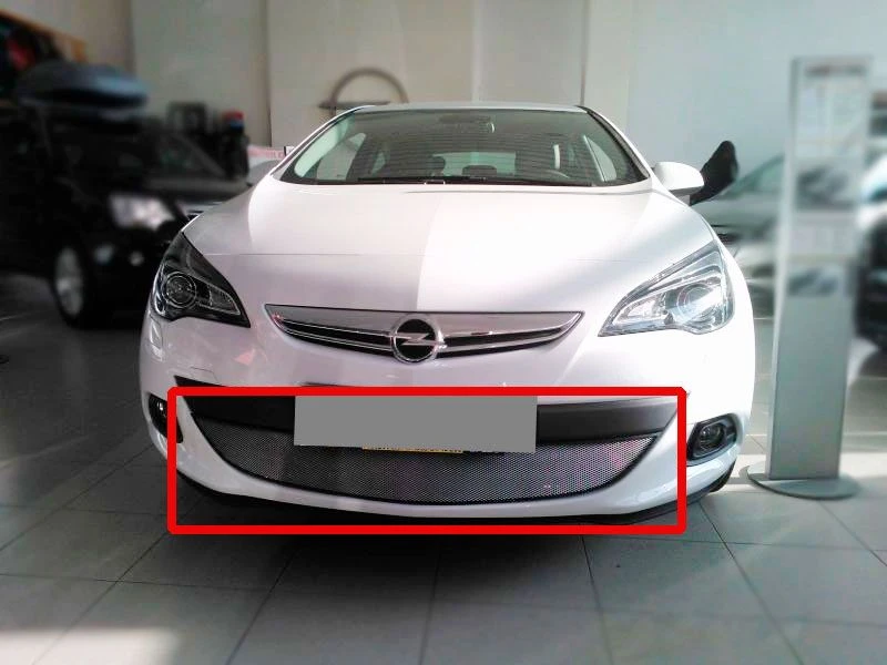 Защитная сетка радиатора для Opel Astra J Рестайлинг Хром Стрелка 11 OPAJG.chrome