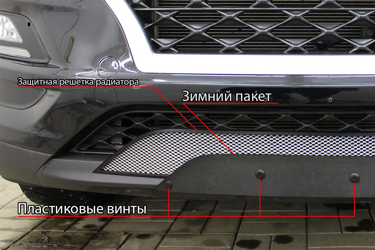 Зимняя заглушка радиатора к съемной сетке верх для Honda Stepwgn V