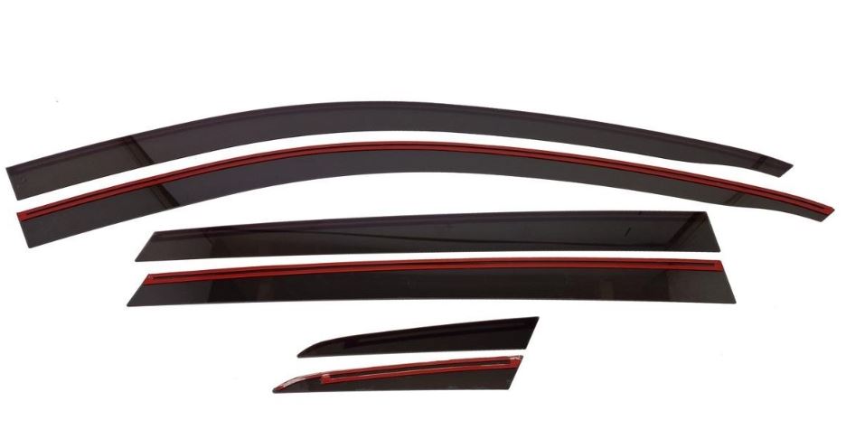 Дефлекторы окон 2D 6 шт для Jeep Grand Cherokee IV (WK2)