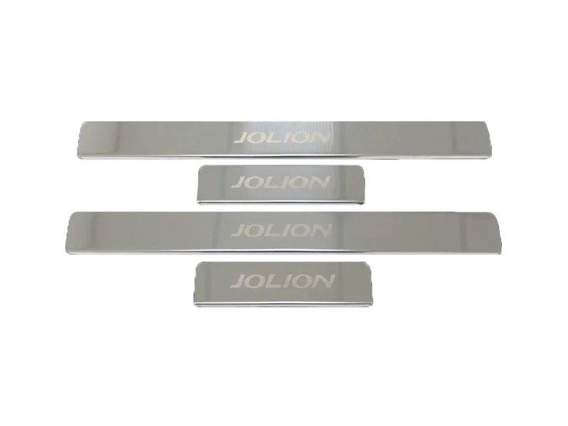 Накладки на пороги из нержавеющей стали 4шт. для Haval Jolion I  INOX INOX.HAVAL.JOL.2021.ST
