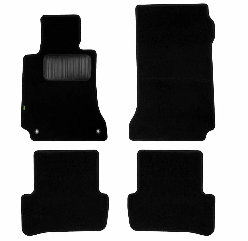 Коврики в салон текстиль Klever Standard 4 шт для Mercedes-Benz C-Класс III (W204) Черный