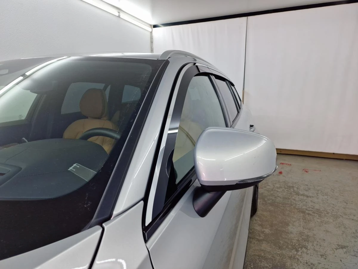 Дефлекторы окон 2D с хром накладками 6 шт. под наклоном для Volvo V60 II