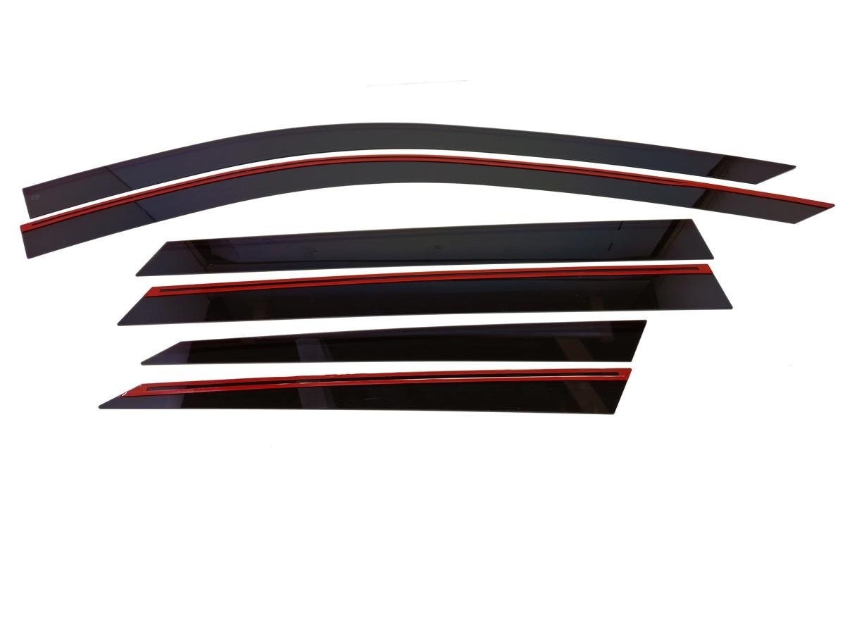 Дефлекторы окон 2D 6 шт для FAW Bestune T99 I Рестайлинг