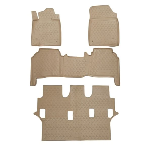 Коврики 3D в салон полиуретан 3 шт для Lexus LX III бежевый Element