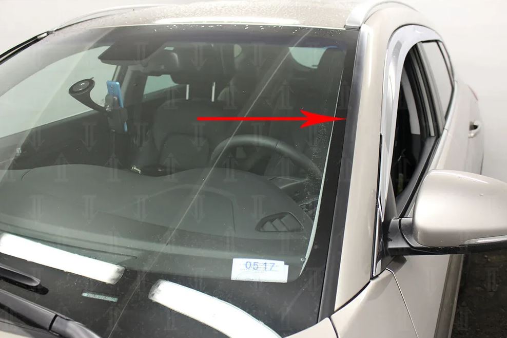 Дефлектор (водосток) лобового стекла для Hyundai Tucson I