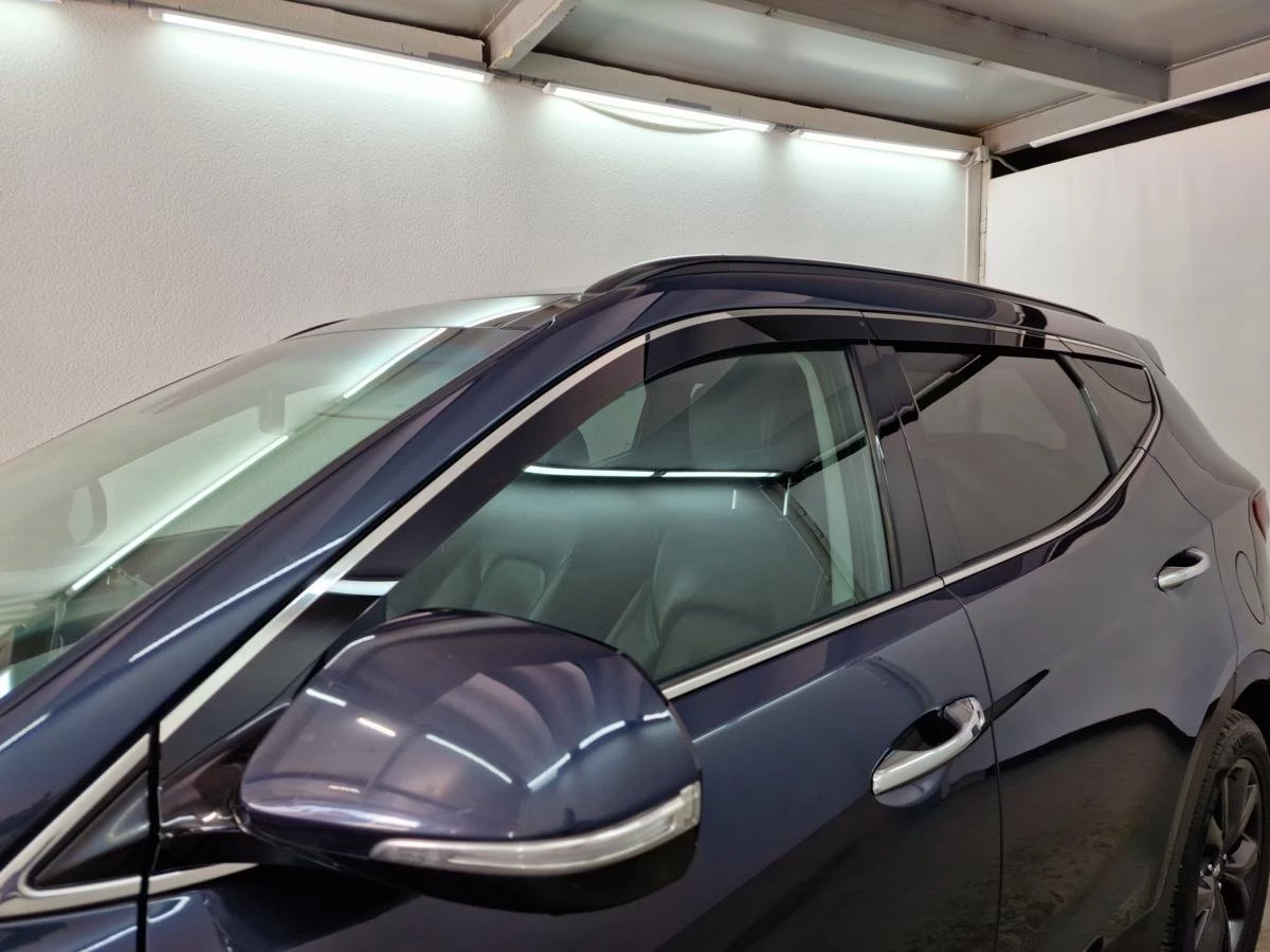 Дефлекторы окон с хром накладками 2D 6 шт для Hyundai Santa Fe III Рестайлинг