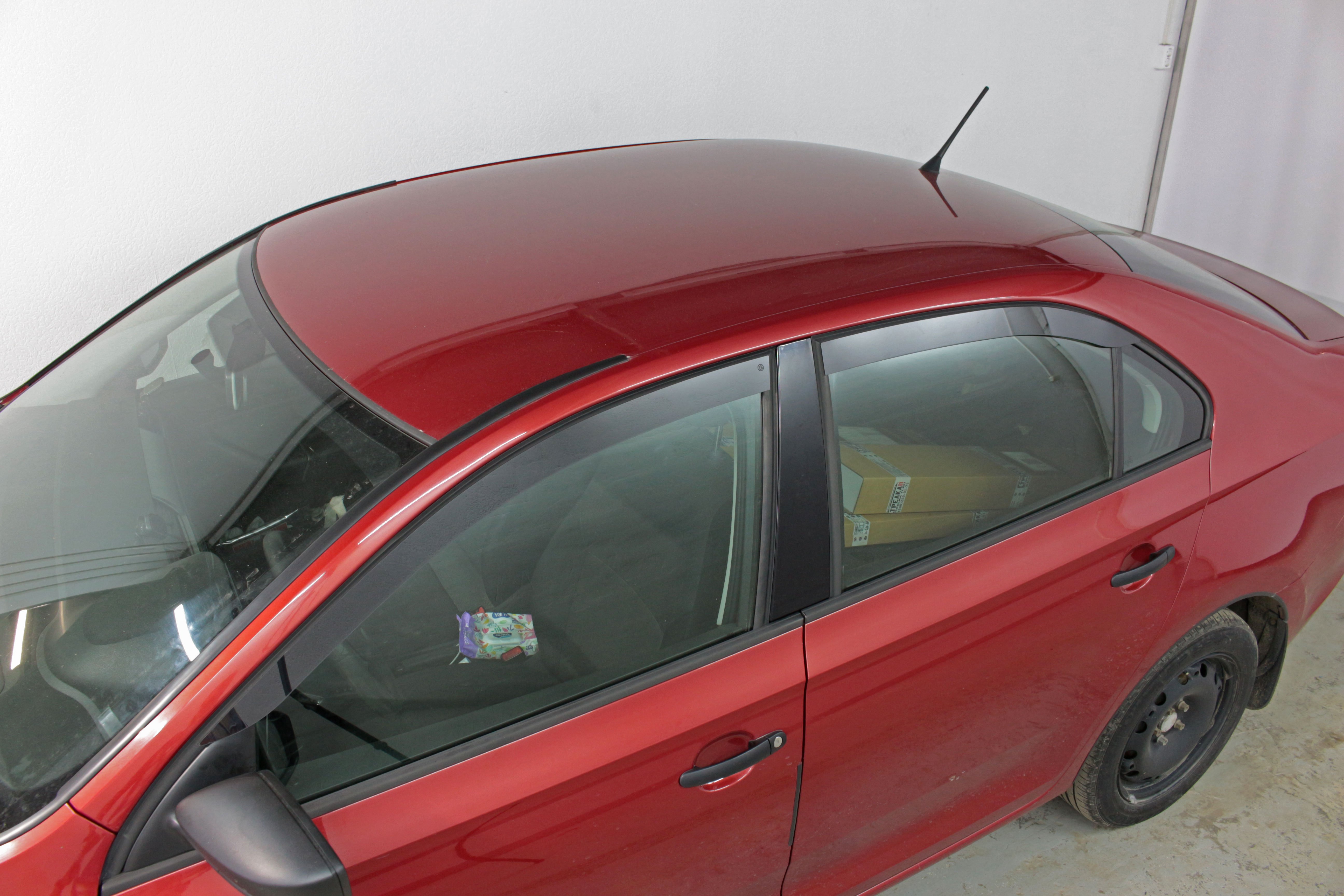 Дефлекторы окон 2D 4 шт для Skoda Rapid II