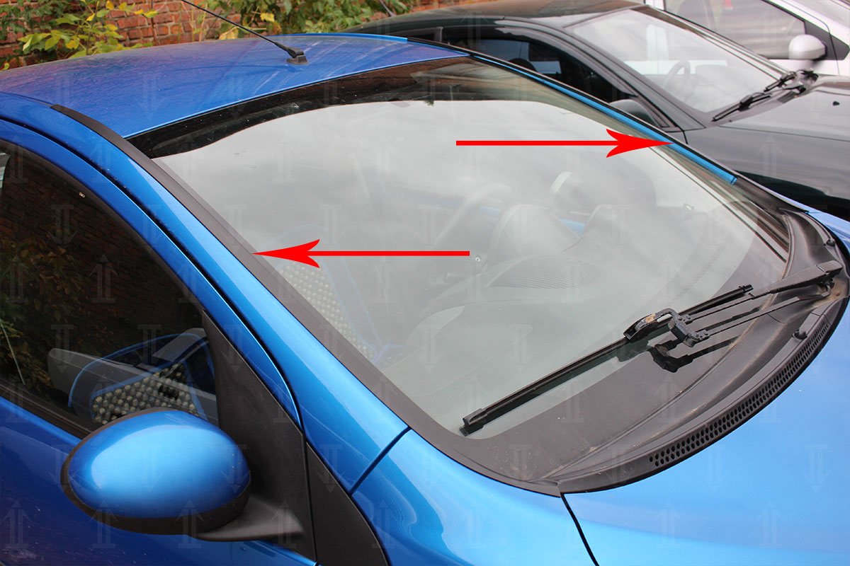 Дефлектор (водосток) лобового стекла для Peugeot 107 I