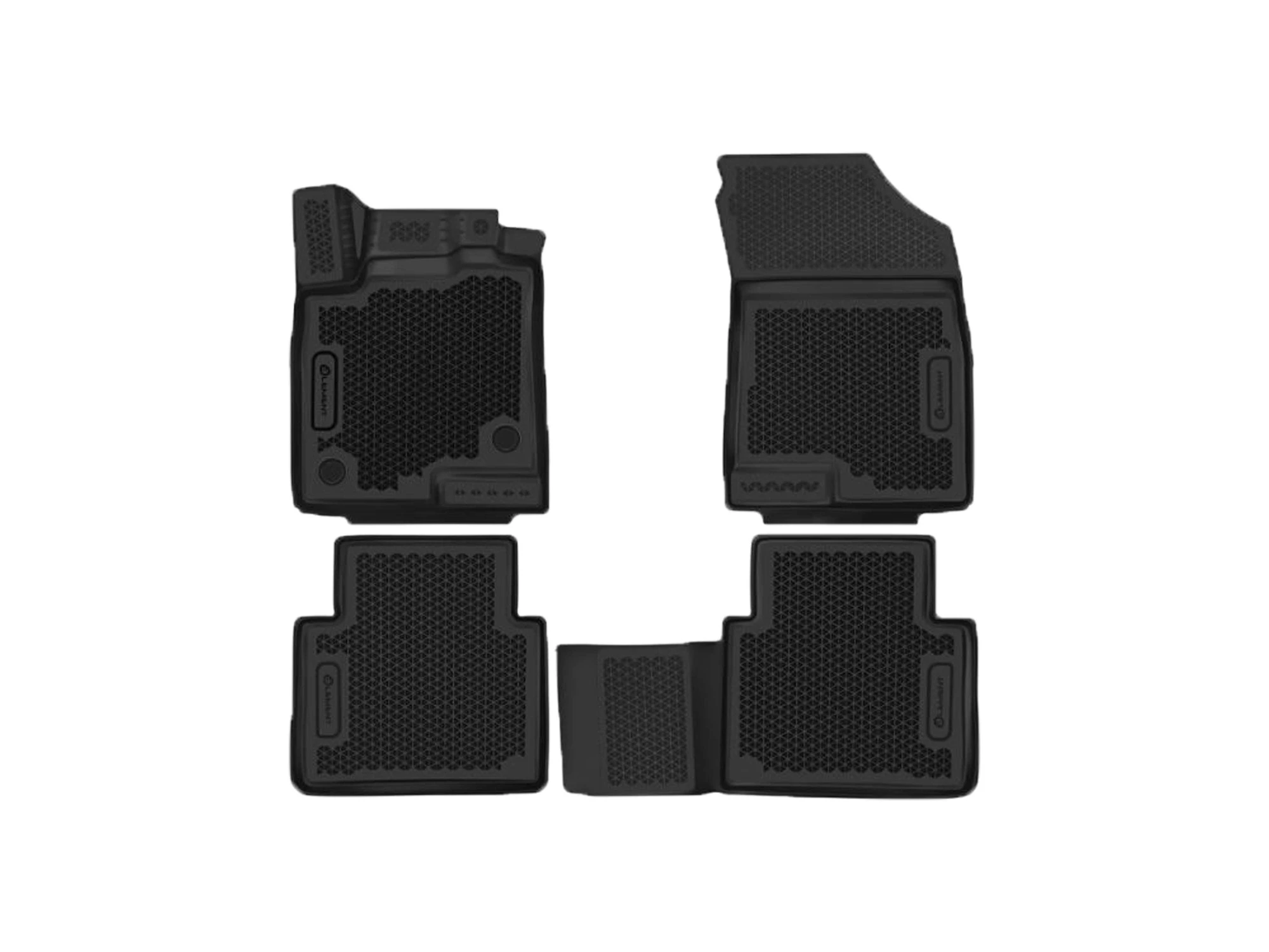 Коврики 3D в салон полиуретан 4шт для LADA (ВАЗ) Largus I Черный Element EVA.ELEMENT3DA66729210k