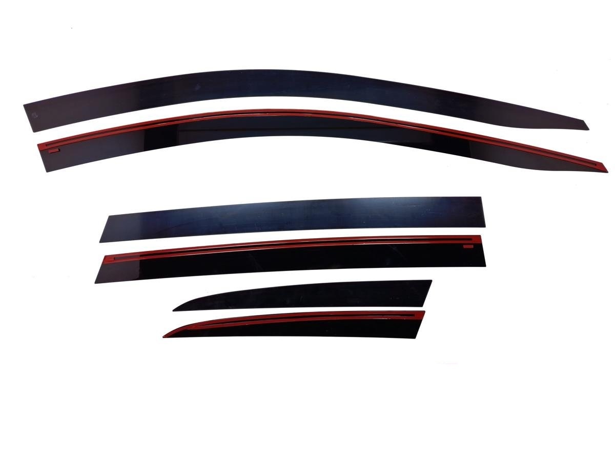 Дефлекторы окон 2D 6 шт. под наклоном для Honda CR-V V Рестайлинг