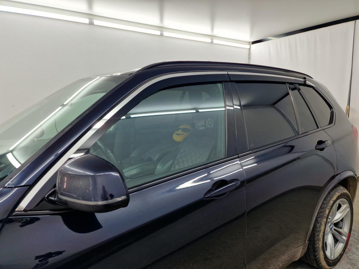 Дефлекторы окон 2D с хром накладками 6 шт. для BMW X5 III (F15)