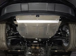 Защита картера и КПП для Volkswagen Teramont I Рестайлинг  ТСС ZKTCC00361